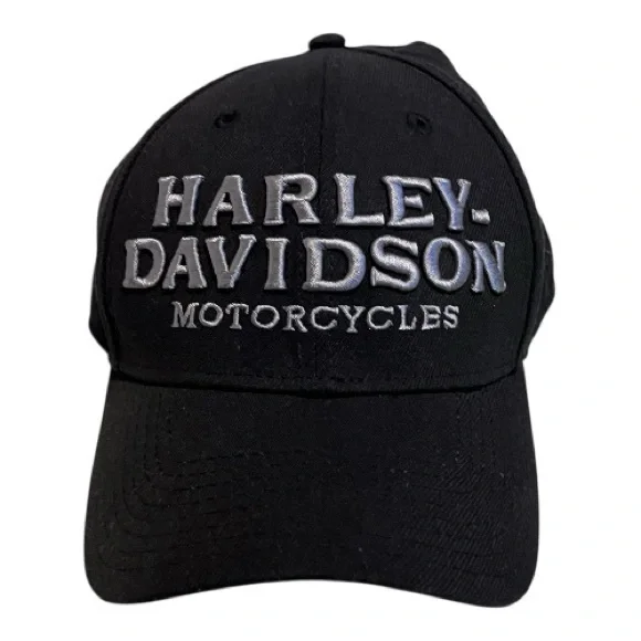 Harley Davidson New Era 39Thirty black hat - Picture 1 of 7